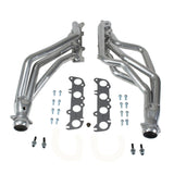 Fits 1986-2004 Mustang Coyote Swap 1-3/4" Long Tube Exhaust Headers-Silver-16340 for 1986-2004 Ford Mustang ceramic coated polished