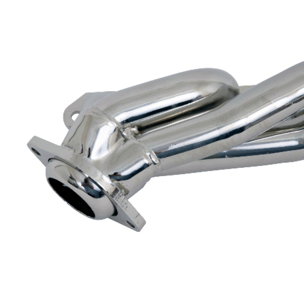 Fits 1987-1995 Ford F150 302 1-5/8 Shorty Exhaust Headers-Silver-35100 for 1987-1995 Ford F-150 ceramic coated polished