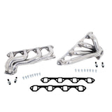 Fits 1987-1995 Ford F150 351W 1-5/8 Shorty Exhaust Headers-Silver-35110 for 1987-1995 Ford F-150 ceramic coated polished