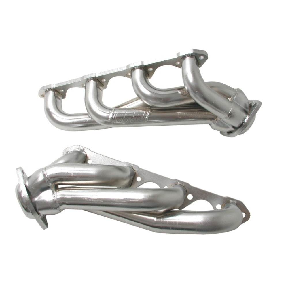 Fits 1987-1995 Ford F150 351W 1-5/8 Shorty Exhaust Headers-Silver-35110 for 1987-1995 Ford F-150 ceramic coated polished