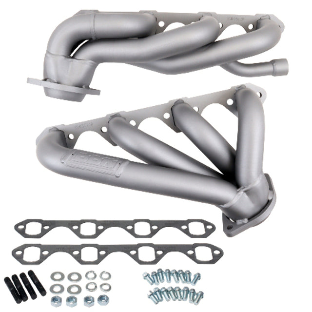 Fits 1987-1995 Ford F150 351W 1-5/8 Shorty Exhaust Headers-Titanium-3511 for 1987-1995 Ford F-150 ceramic coated polished