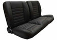 1987 Blazer Split-Bench Seat-Sport-Black/ White Stitching QSBNH87WHITE steel