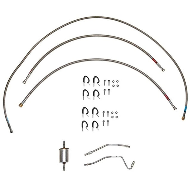 Fuel Line Kit for 1988-1995 GMC K1500 Quick Fix short bed stainless steel
