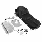 Hooker performance muffler black aluminum fits-1988-2000-gmc-c2500-gm-lt-swap-oil-pan-4wd-truck-off-road-black-302-24bk