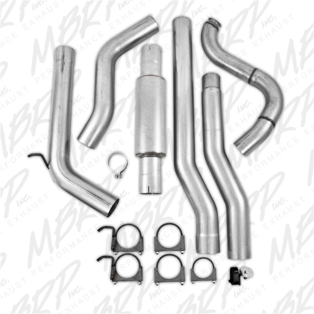MBRP turbo-back exhaust system fits 1989-1993 Dodge single side exit aluminized steel S6150P 4 inch inlet/outlet