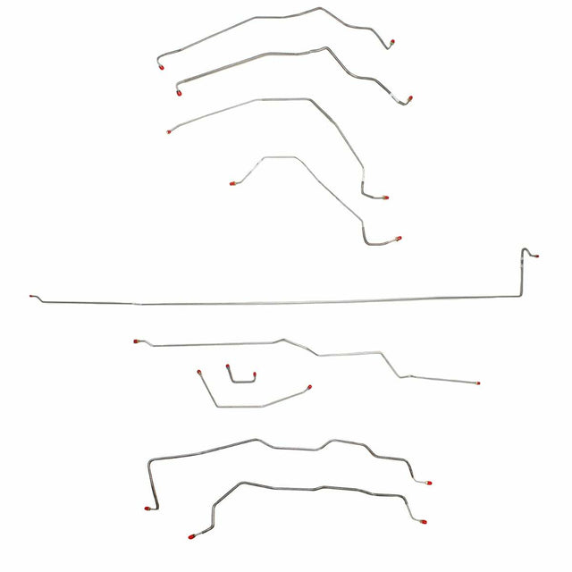 Complete Brake Line Kit for 1989-1991 Chevy V3500, , Crew Cab w/ , Dually Axle No ABS long bed stainless steel