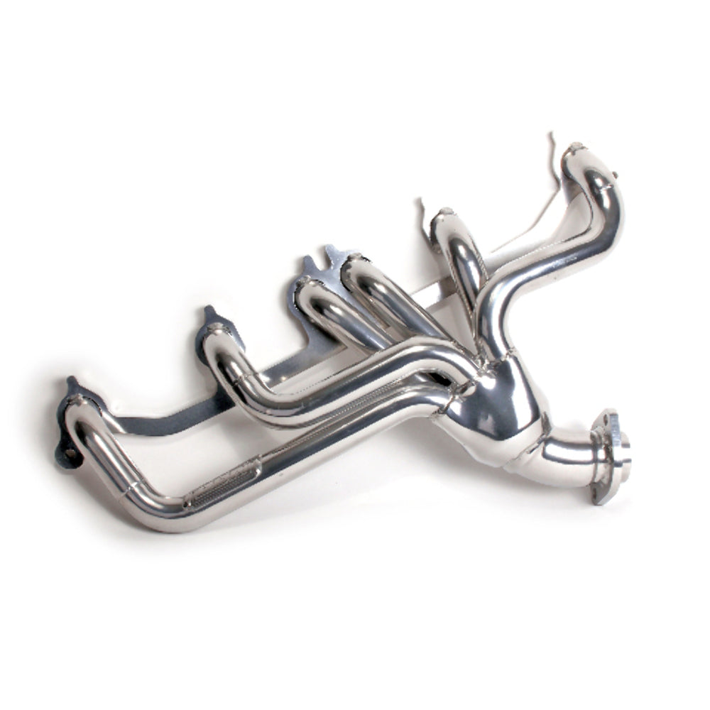 Fits 1991-1999 Jeep 4.0L 1-1/2 Shorty Exhaust Header-Silver-40520 for 1991-1999 Jeep Wrangler ceramic coated polished