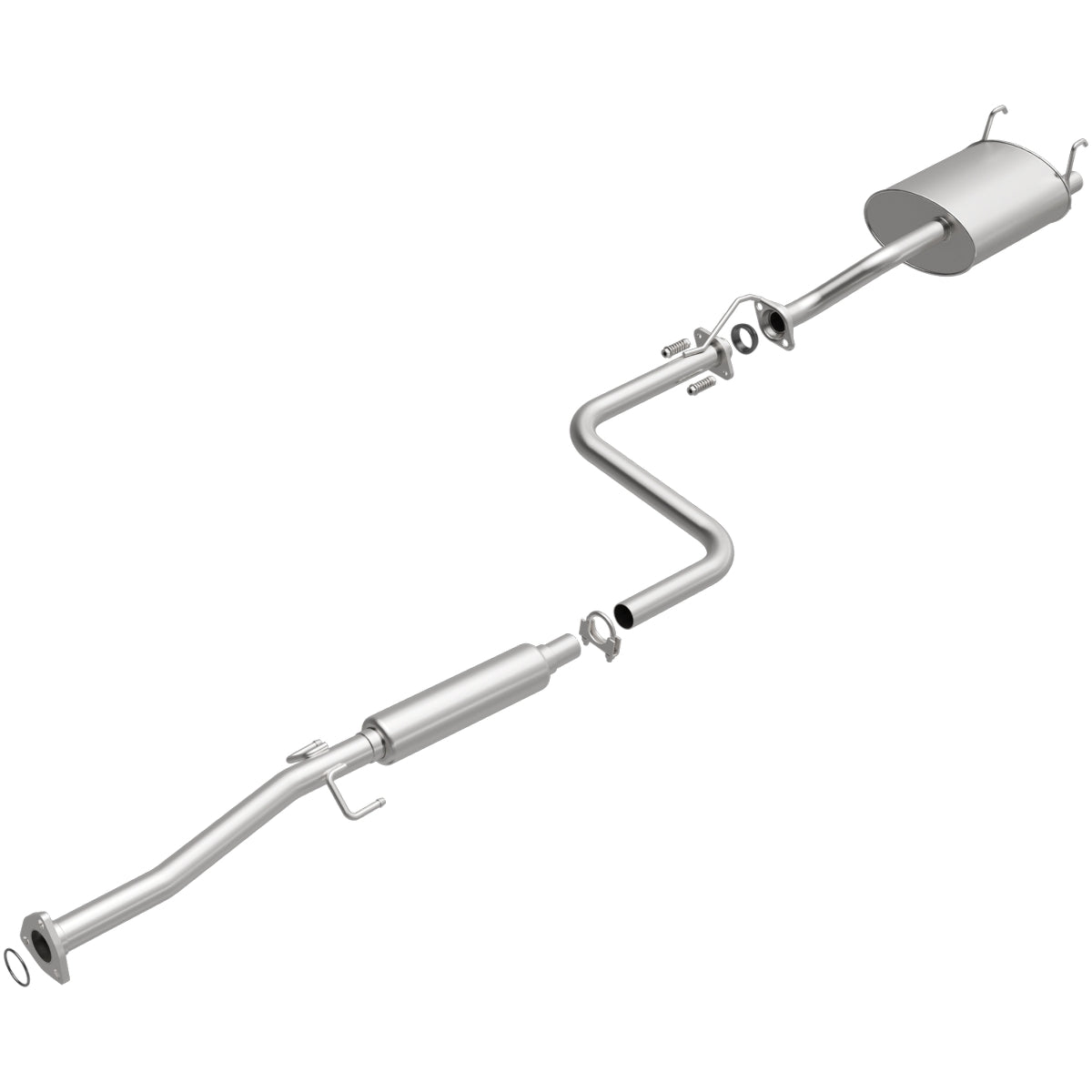 Fits 1993-1995 Honda Civic del Sol 1.5L Direct-Fit Replacement Exhaust 106-0306 aluminized steel