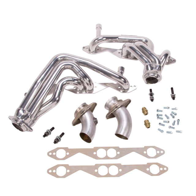 Fits 1993-1996 Chevy Impala SS 1-5/8 Shorty Headers-Silver-15950 ceramic coated polished