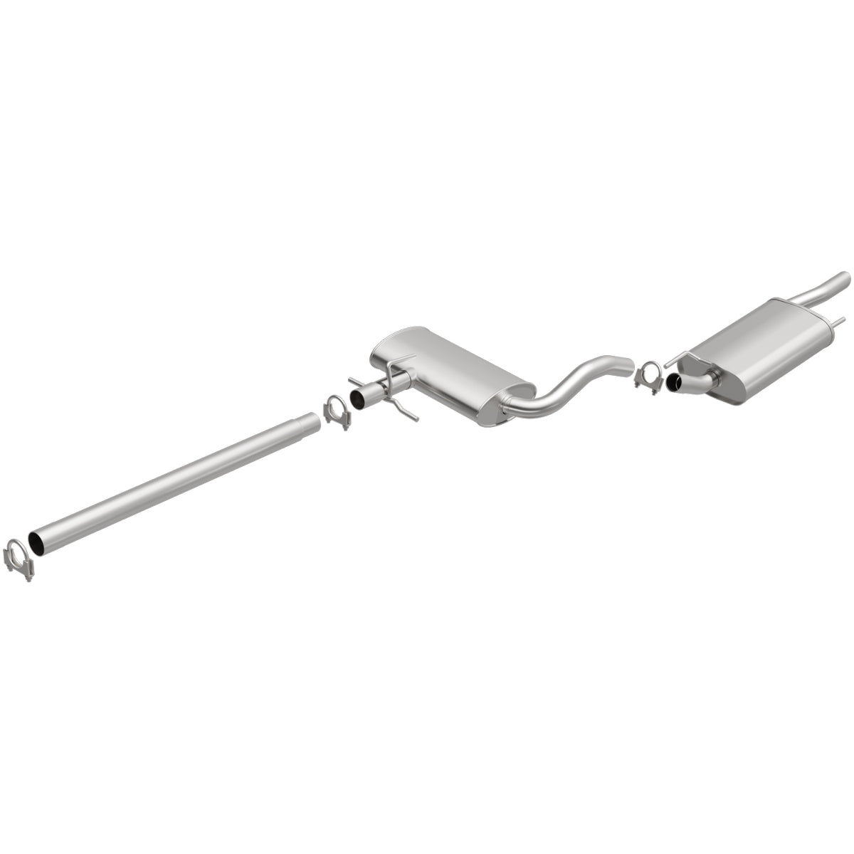 Fits 1993-2002 Volkswagen Direct-Fit Replacement Exhaust System 106-0729 for 1993-2002 VW aluminized steel
