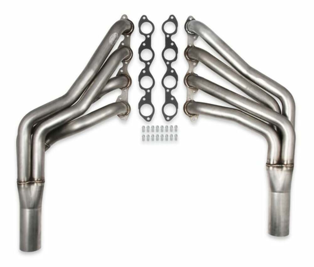 Hooker Fits 1993-2004 Ford Mustang; RacingHeart Big Block Chevy - 6234-2HKR for 1993-2004 Chevy Mustang black polished stainless steel ceramic coated