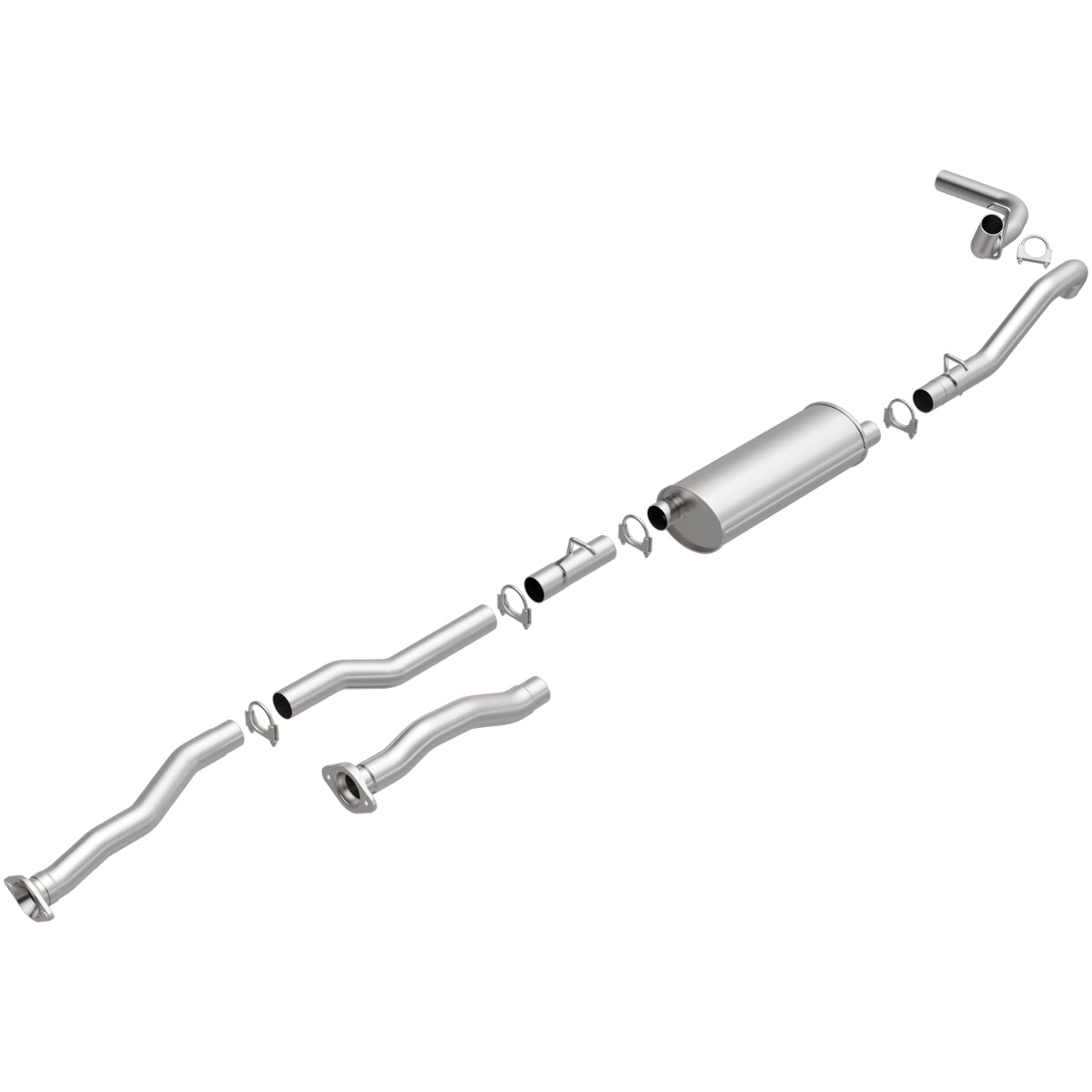 Fits 1994-1995 Chevy C1500 Direct-Fit Replacement Exhaust System 106-0495 steel