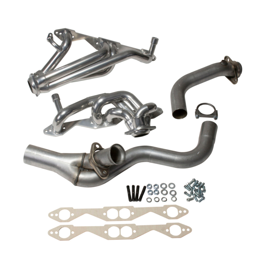 t Fits 1994-1995 GM Lt-1 Single Cat 1-5/8 Shorty Headers-Silver Ceramic-15670 BBK Performance