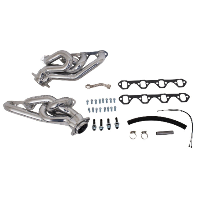 Fits 1994-1995 Mustang 5.0 1-5/8 Shorty Equal Length Headers-Silver-15290 ceramic coated polished