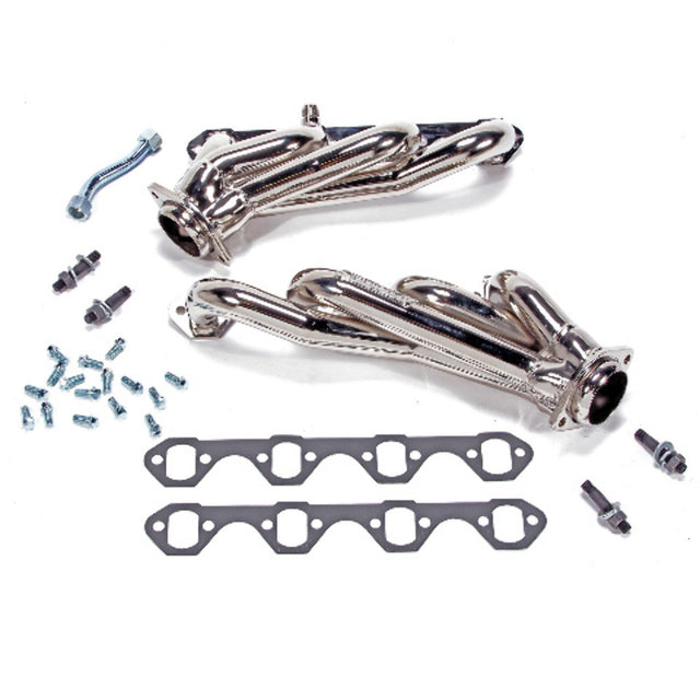 Fits 1994-1995 Mustang 5.0 1-5/8 Shorty Un Equal Length Headers-1525 ceramic coated polished