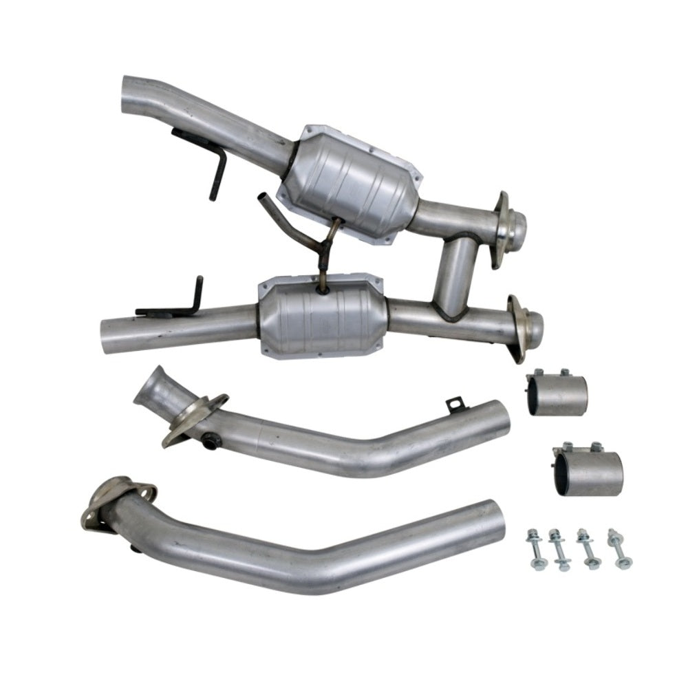 Fits 1994-1995 Mustang GT 2.5 Full H Pipe w/High Flow Catalytic Converters-1563