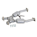 t Fits 1994-1995 Mustang GT 2.5 Short Mid X Pipe W/Catalytic Converters-1672 BBK Performance