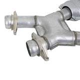 t Fits 1994-1995 Mustang GT 2.5 Short Mid X Pipe W/Catalytic Converters-1672 BBK Performance