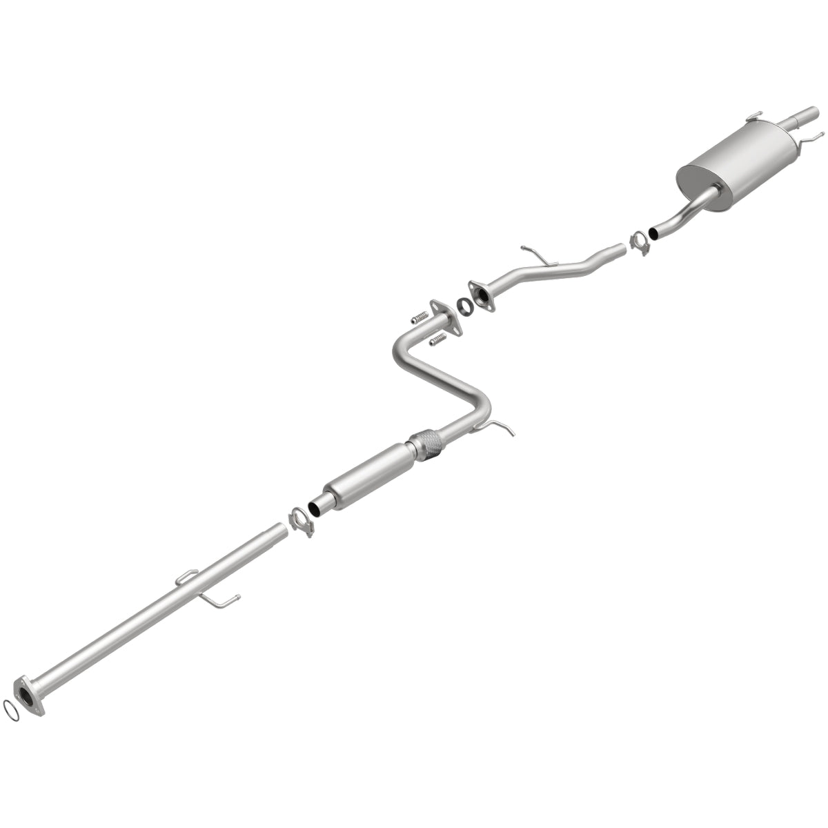 Fits 1994-1997 Honda Accord 2.2L Direct-Fit Replacement Exhaust System 106-0141 aluminized steel