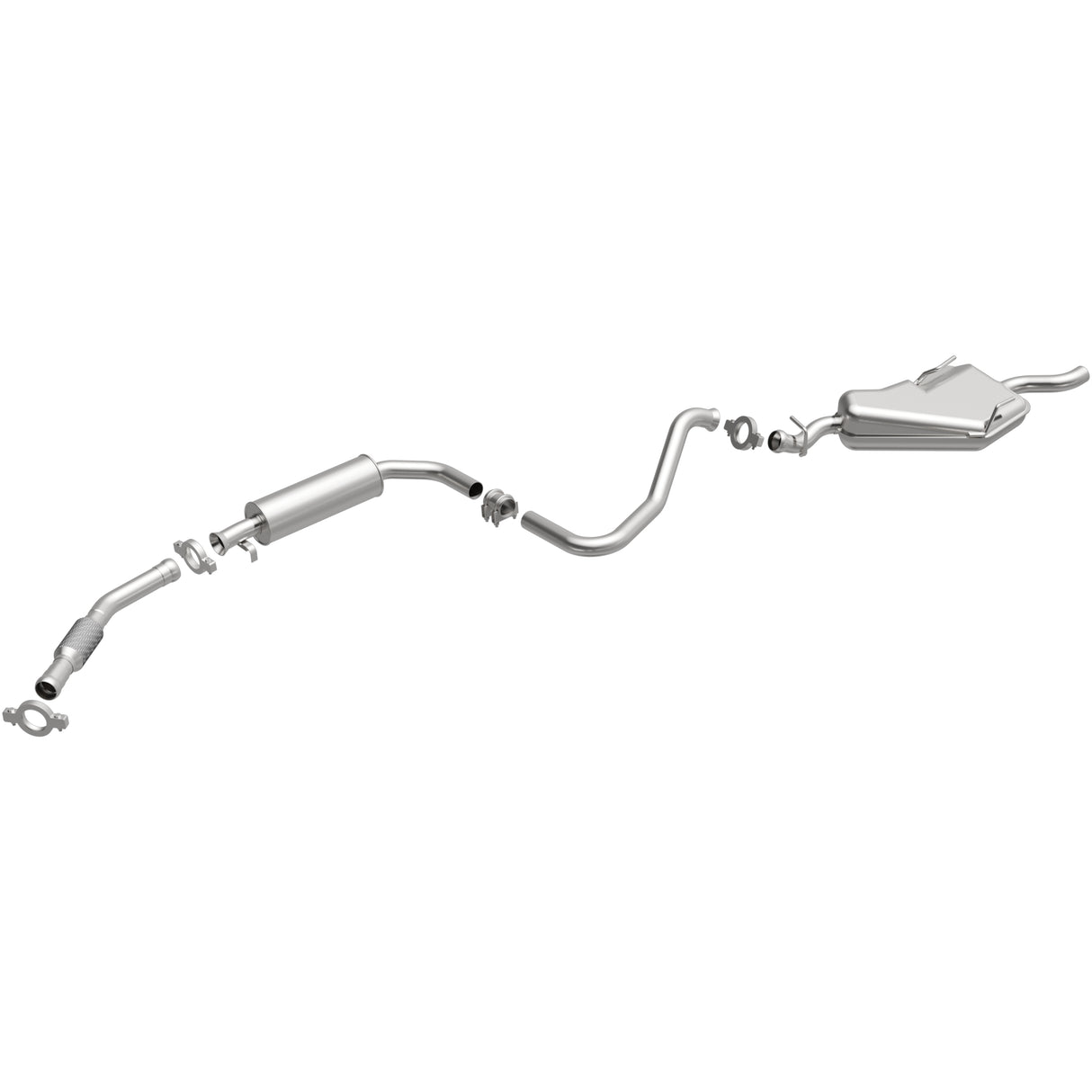 Fits 1994-2002 Saab Direct-Fit Replacement Exhaust System 106-0355 aluminized steel
