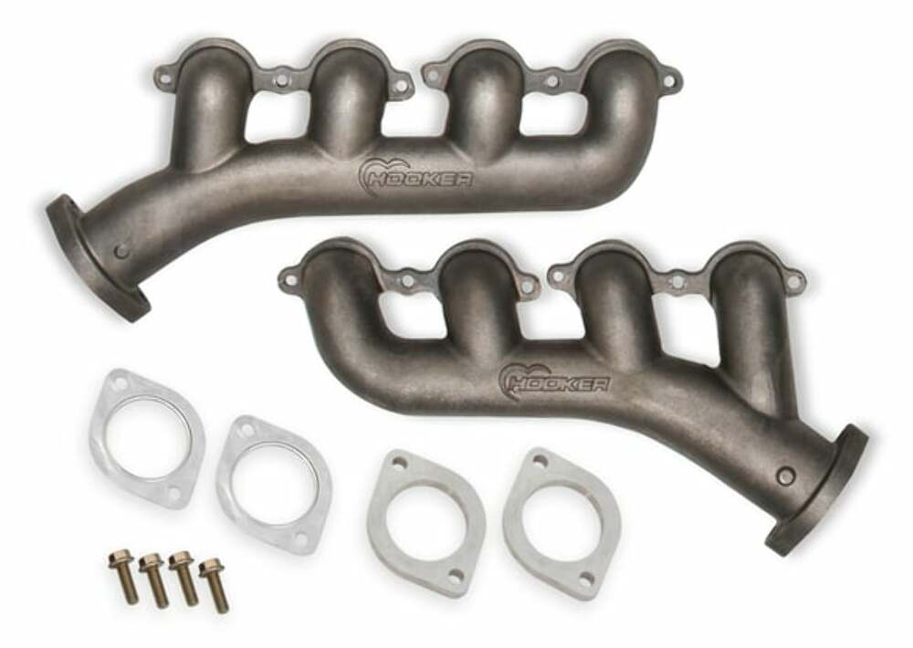 Hooker BlackHeart Fits 1994-2004 Chevrolet S10; LS Swap Exhaust Manifolds - 71223026HKR for 1994-2004 Chevy Sierra black stainless steel