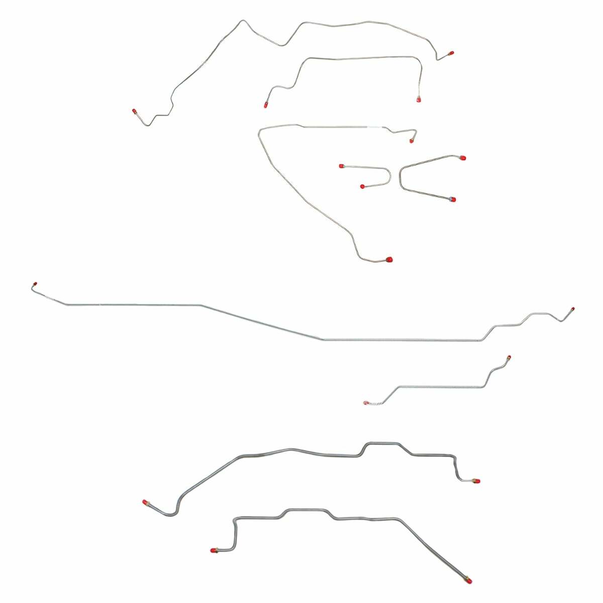 Complete Brake Line Kit for 1995-1900 GM 2500/3500 Truck RegCab/, non-Dually Axle ABS 2WD short bed stainless steel
