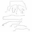 Complete Brake Line Kit for 1995-1999 Chevy K1500 Suburban ABS 4WD stainless steel