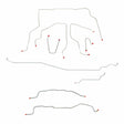 Complete Brake Line Kit for 1995-1999 GMC Yukon, ; ABS 4WD stainless steel
