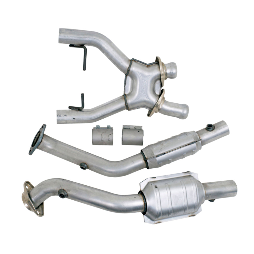 Fits 1996-1998 Mustang Cobra 4.6L 4V 2.5 Full X Pipe w/High Flow Catalytic-1618