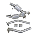 t Fits 1996-1998 Mustang GT 2.5 Full X Pipe W/Catalytic Converters-1666 BBK Performance