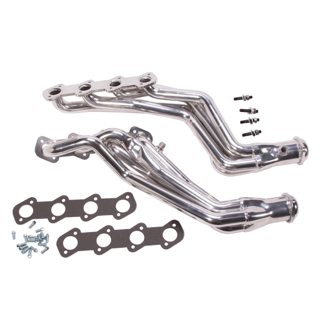 Fits 1996-2004 Mustang 4.6L 2V GT/Bullit 1-5/8 Long Tube Headers-Silver-15410 for 1996-2004 Ford Mustang ceramic coated polished