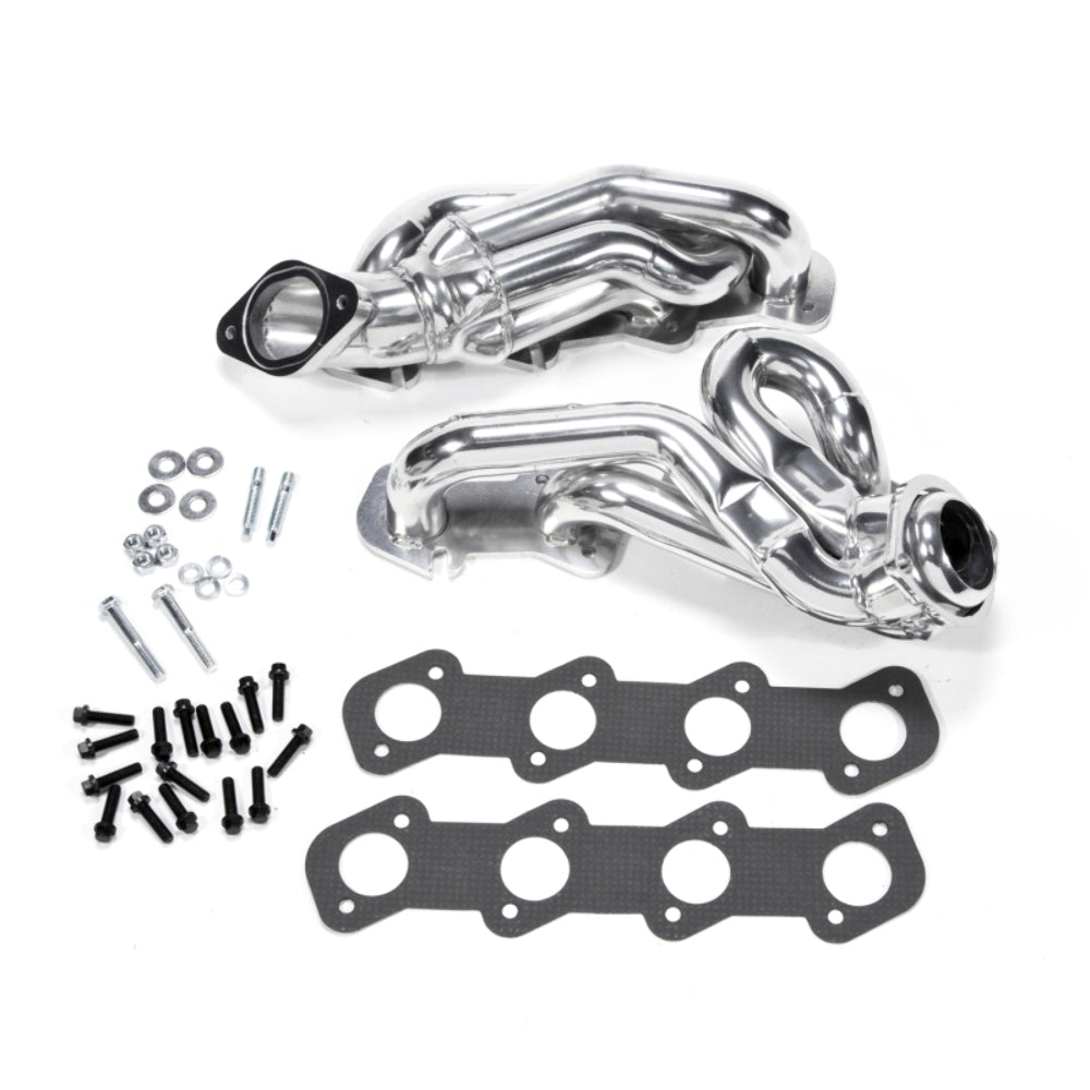 Fits 1996-2004 Mustang GT 1-5/8 Shorty Tuned Length Exhaust Headers-Silver-16150 ceramic coated polished