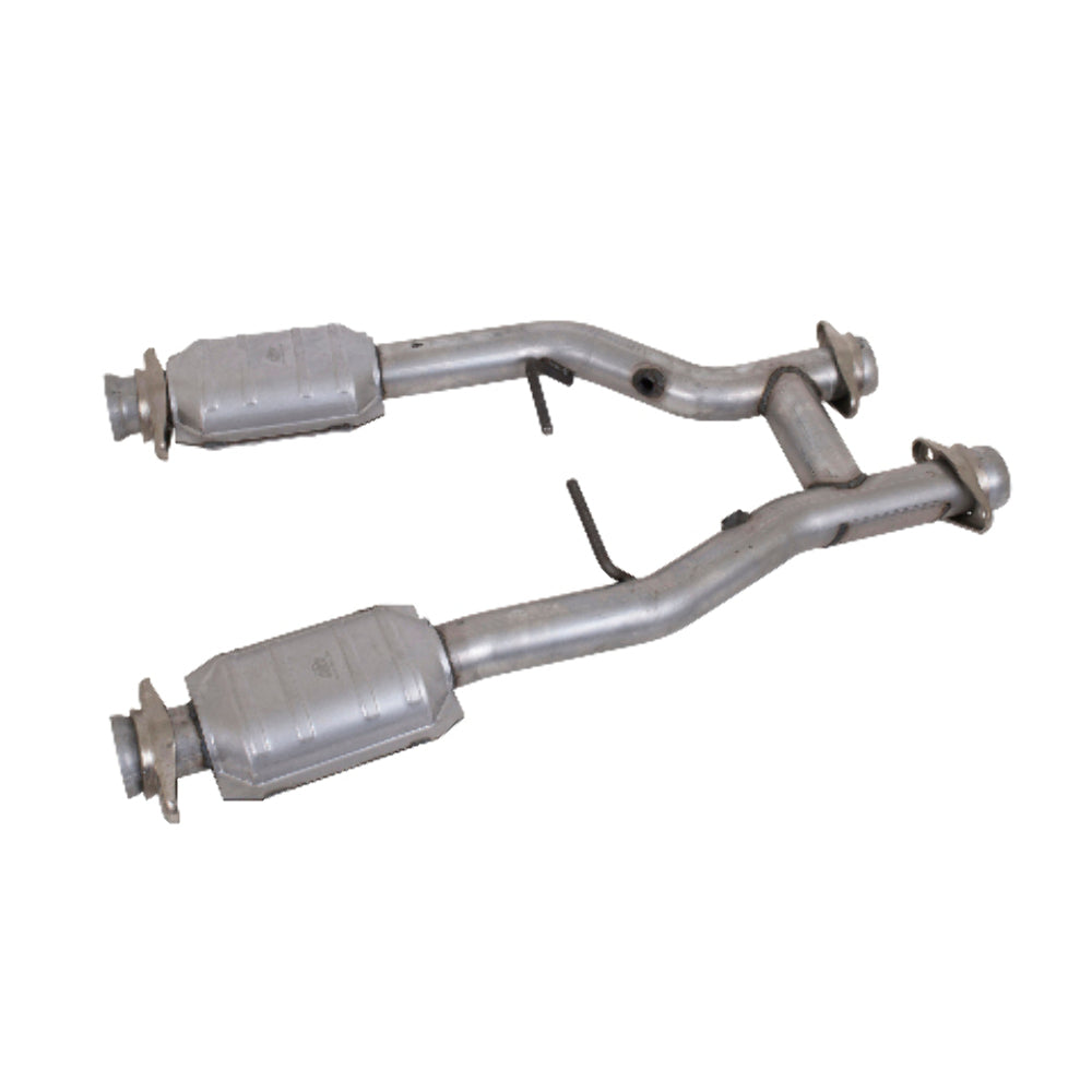 Fits 1996-2004 Mustang GT/Cobra/Mach 1 2.5 Short Mid H Pipe W/Converters 1538