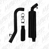 MBRP cat-back exhaust system fits 1997-1999 Jeep Wrangler single side exit aluminized steel black coated S5512BLK