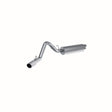 MBRP cat-back exhaust system fits 1997-1999 Jeep Wrangler single side exit aluminized steel S5512AL 2 inch inlet/outlet