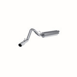 MBRP cat-back exhaust system fits 1997-1999 Jeep Wrangler single side exit aluminized steel S5512AL 2 inch inlet/outlet