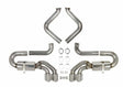 Hooker BlackHeart Fits 1997-2004 Chevrolet Corvette; Axle-Back Exhaust System - 70401343-RHKR for 1997-2004 Chevy Corvette black polished stainless steel