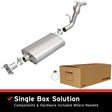 Fits 1997-2006 Jeep Wrangler Stainless Direct-Fit Replacement Exhaust 116-0002 stainless steel