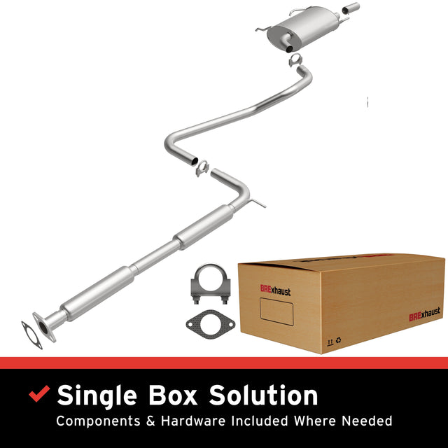 Fits 1998-2000 Nissan Altima 2.4L Direct-Fit Replacement Exhaust System 106-0345 stainless steel