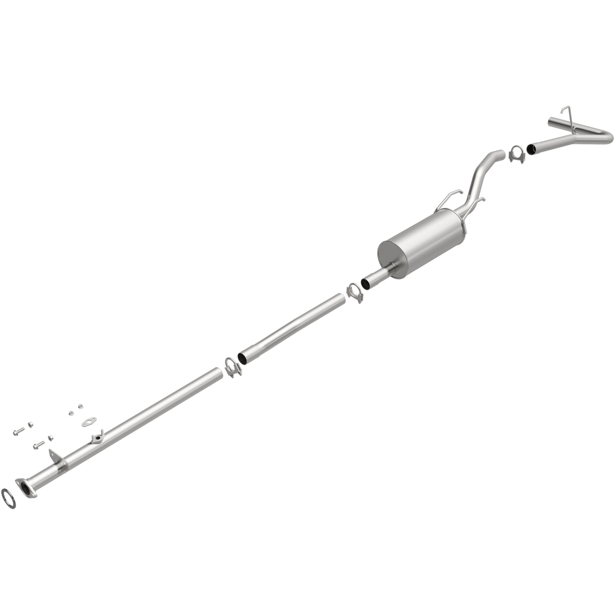 Fits 1998-2000 Toyota Tacoma 2.4L Direct-Fit Replacement Exhaust System 106-0404 aluminized steel
