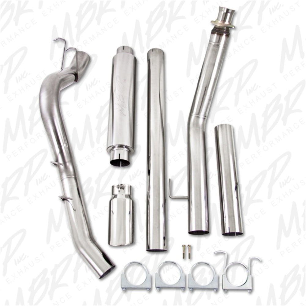 MBRP turbo-back exhaust system fits 1998-2002 Dodge Ram 2500 single side exit Armor Plus Series T409 stainless steel S6100409 4 inch inlet/outlet