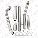 MBRP turbo-back exhaust system fits 1998-2002 Dodge Ram 2500 single side exit Armor Plus Series T409 stainless steel S6100409 4 inch inlet/outlet