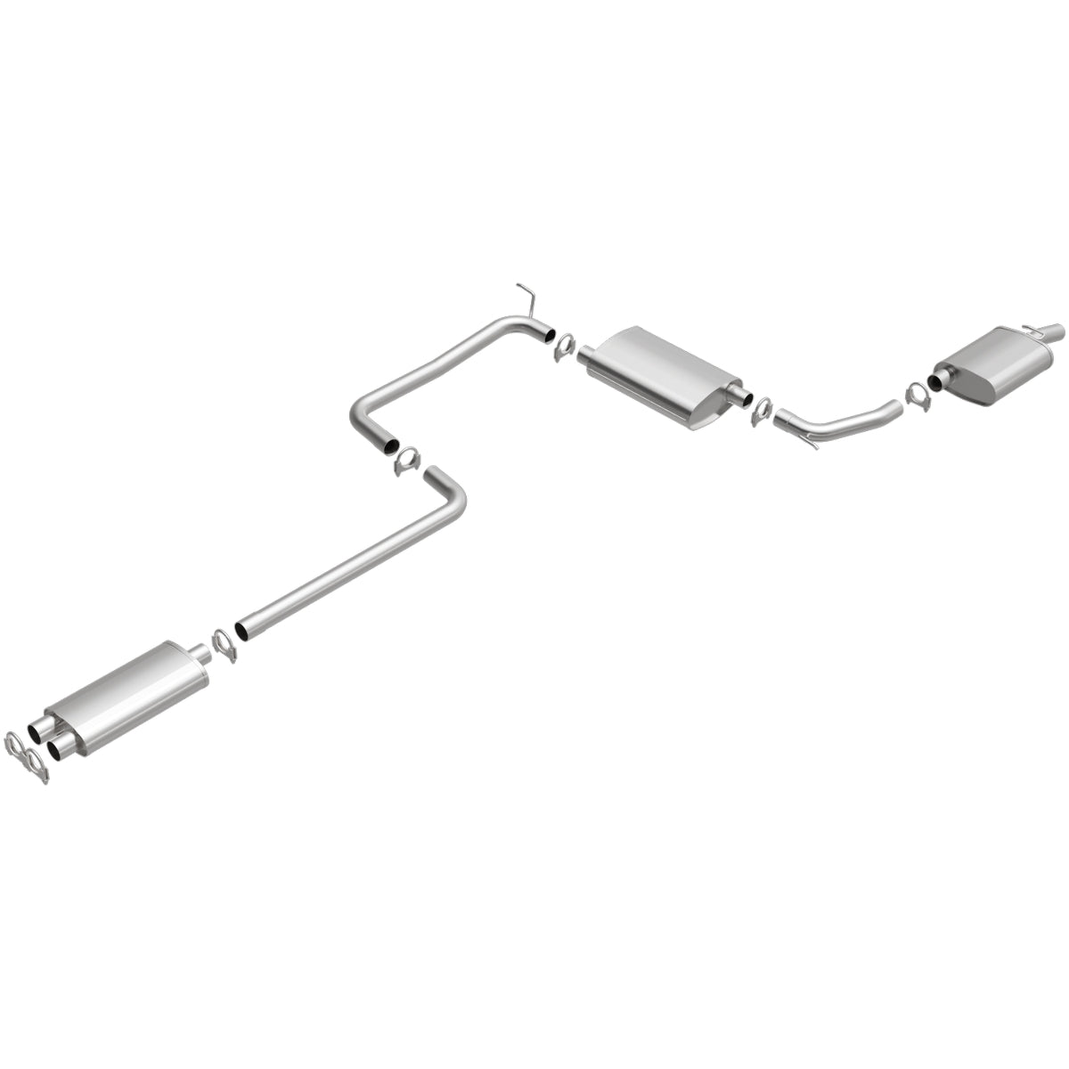 Fits 1998-2004 Chrysler Intrepid Direct-Fit Replacement Exhaust System 106-0520 for 1998-2004 Dodge aluminized steel