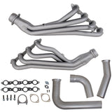 Fits 1999-2002 GM Full Size Truck 1-3/4 Long Tube Exhaust Headers & Y Pipe-1614 for 1999-2002 GMC Silverado chrome