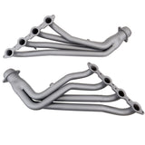 Fits 1999-2002 GM Full Size Truck 1-3/4 Long Tube Exhaust Headers & Y Pipe-1614 for 1999-2002 GMC Silverado chrome