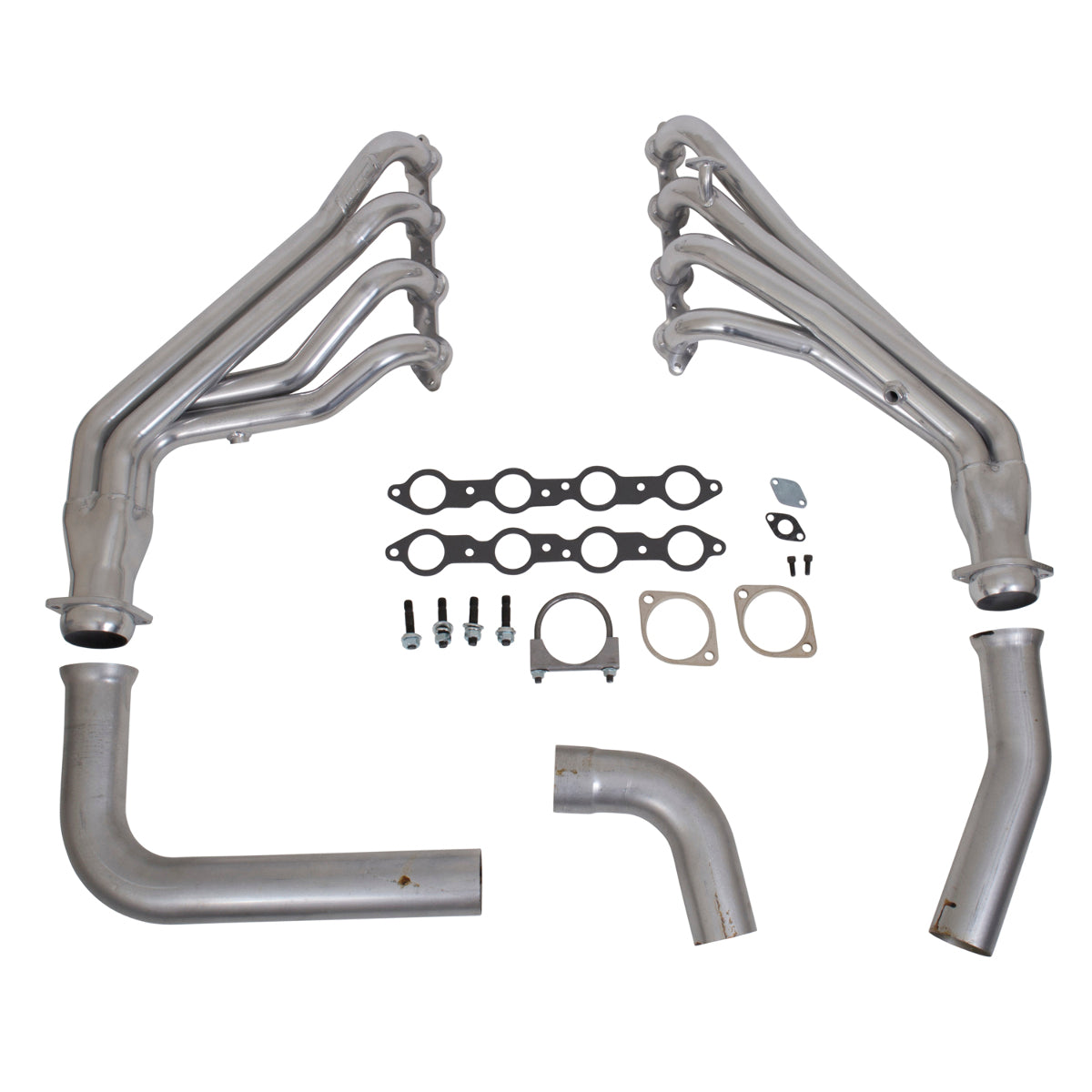 Fits 1999-2002 GM Full Size Truck 1-3/4 Long Tube Exhaust Headers & Y Pipe-16140 for 1999-2002 GMC Sierra polished