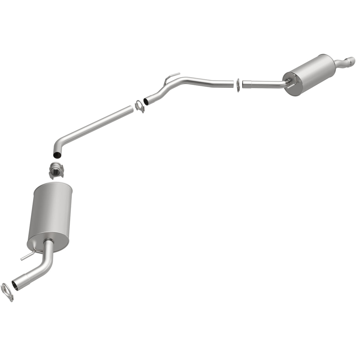 Fits 1999-2003 Volkswagen EuroVan 2.8L Direct-Fit Replacement Exhaust 106-0230 for 1999-2003 VW aluminized steel