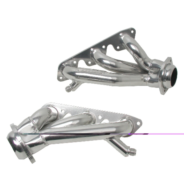 Fits 1999-2004 Mustang 3.8L 3.9L V6 1-5/8 Shorty Headers-Silver-40080 ceramic coated polished