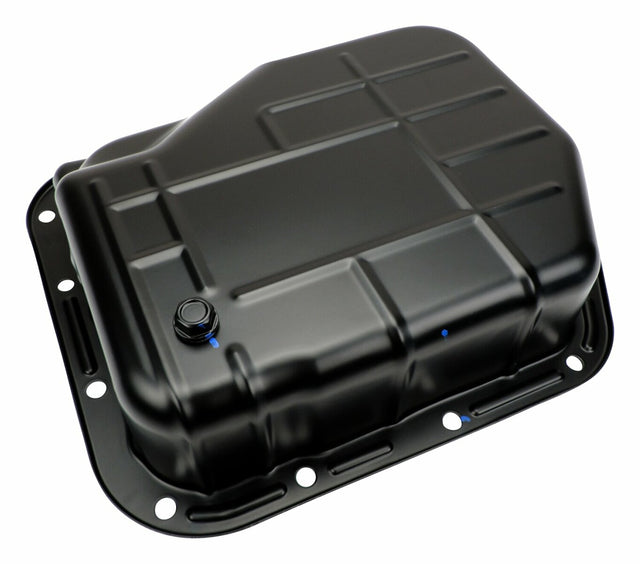 Fits 1999-2004 Jeep Grand Cherokee WJ Grand Cherokee w/ 42RE Transmission Oil Pan; 52118779AD steel black