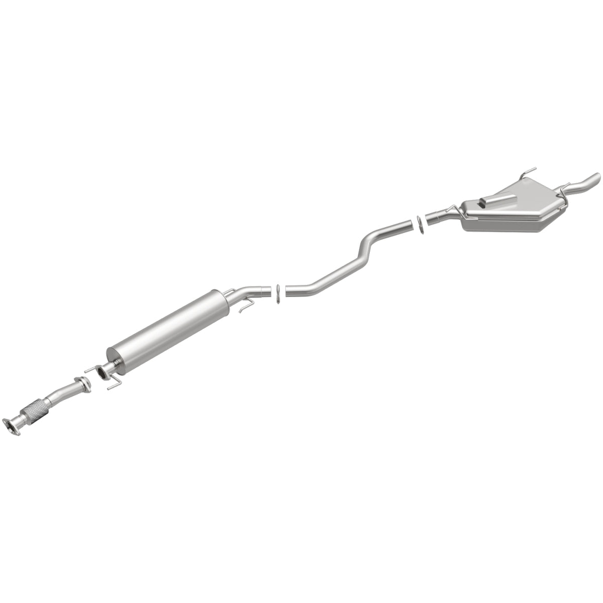 Fits 1999-2009 Saab 9-5 2.3L Direct-Fit Replacement Exhaust System 106-0235 aluminized steel